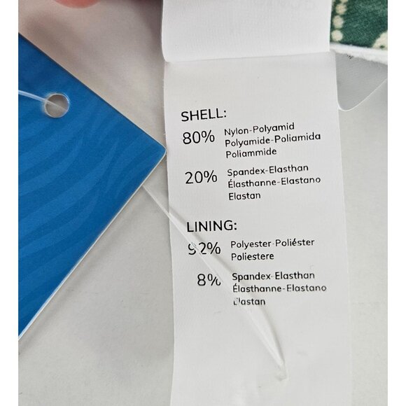 Cupshe Womens Floral Green High-Waisted Bikini Set Medium Beach Vacation Sexy - Picture 9 of 9